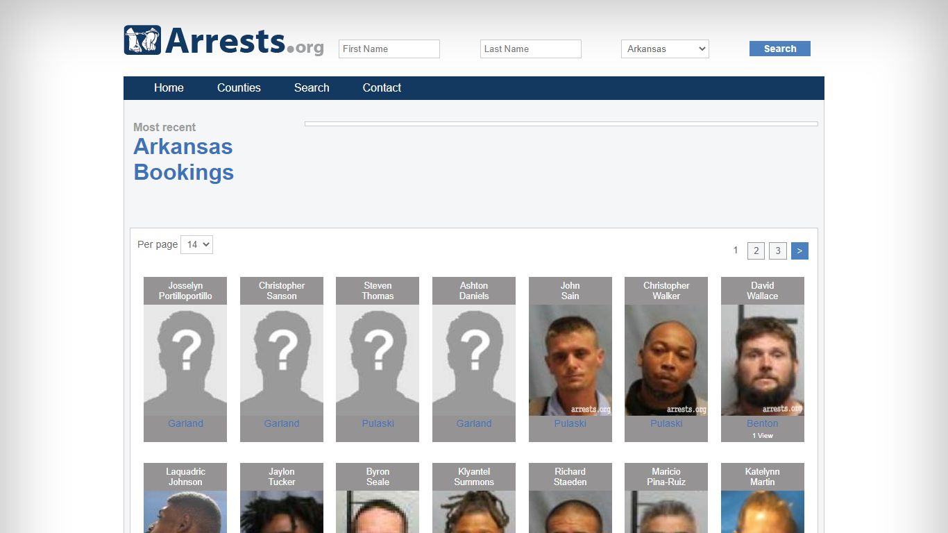 Arkansas Arrests and Inmate Search